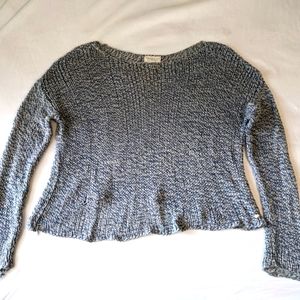 Denim & Supply Ralph Lauren open Knit Cropped Sweatshirt Size Large